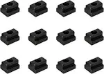 Tsnamay M10 T-Slot Nut,Black Oxide Finish,Grade 8.8,3/8 Threads,Slot Width 12mm,Slot Depth 7mm,Total Depth 14mm,Pack of 12