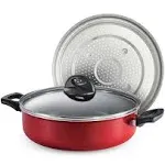 4 Qt Covered Nonstick Pan with Steamer, 80149/134DS