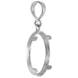 Sabrina Silver Sterling Silver Dime Bezel 18 mm Coins Prong Back Square Edge 10 ...