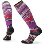 Smartwool Women's Ski Skication Print Zero Cushion Merino Wool Over The Calf Socks