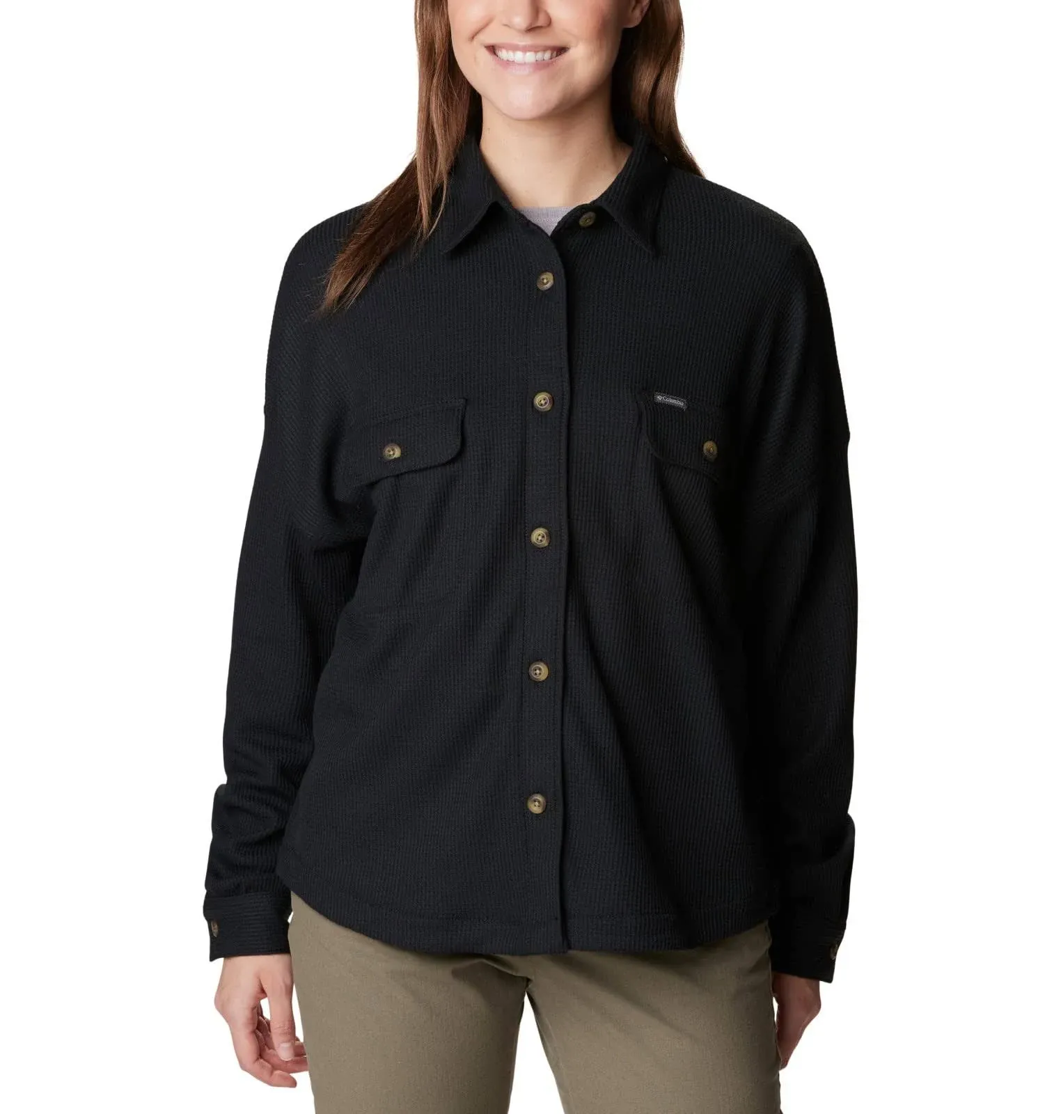 Columbia Women's Holly Hideaway Waffle Shirt Jacket