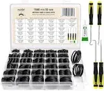 O Ring Kit, 1540 Pcs Rubber O-Ring Assortment Kit, Plusmart 32 Sizes Washer Gasket Set for Pressure WASHER, Plumbing Sealing Repair, Air or Gas