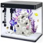 JumblPets Premium Fish Aquarium Kit, Complete Glass Fish Tank Kit w/LED Lighting & More (12 Gallon)