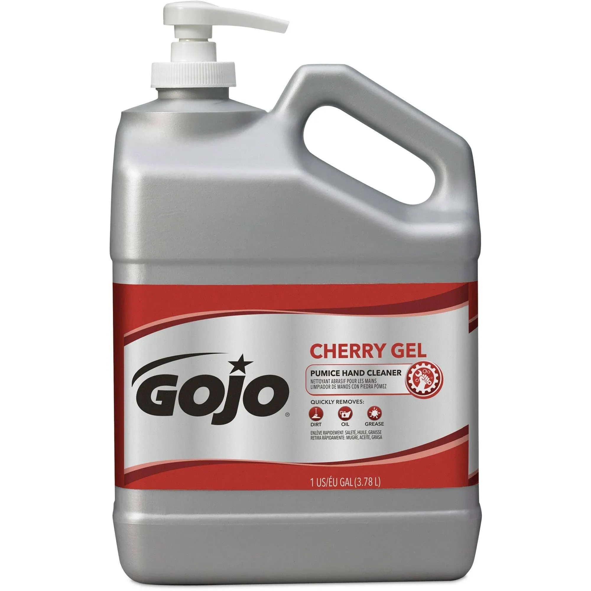 GOJO Cherry Gel Pumice Hand Cleaner, Cherry Scent, 1 gal 