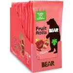 Buy Real Fruit Strawberry Yo Yos Fruit Roll Case of 12 X 0.7 Oz By Bear Yoyo | Herbspro.com