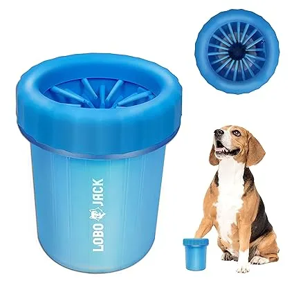 LoboJack Dog Paw Cleaner, Portable Pet Cleaning 360A Silicone Washer Cup, for ...