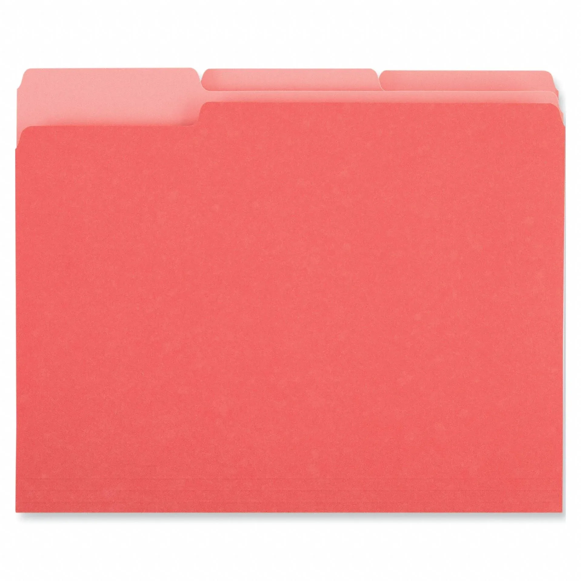 Universal 10503 File Folders, 1/3 Cut One-Ply Top Tab, Letter, Red/Light Red (Box of 100)