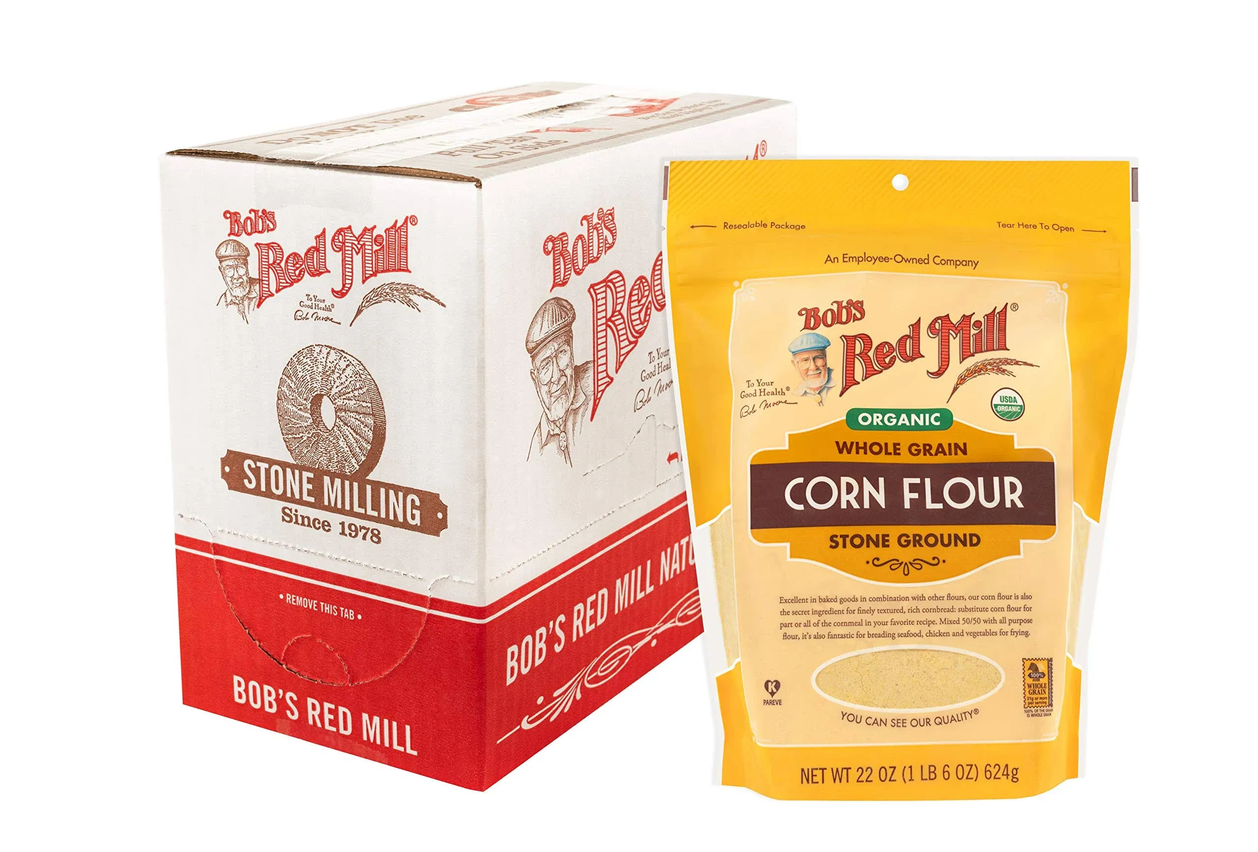 Bob's Red Mill - Flour Corn - Case of 4 - 22 oz