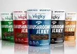 VEGKY Shiitake Mushroom Jerky - 70 Grams - 5 Pack Variety Vegan Gift Basket Plant Based Meatless Vegetarian Snack Fiber