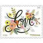 Love Flourishes 2 Sheets of 20 USPS First Class Forever Postage Stamps Wedding ...