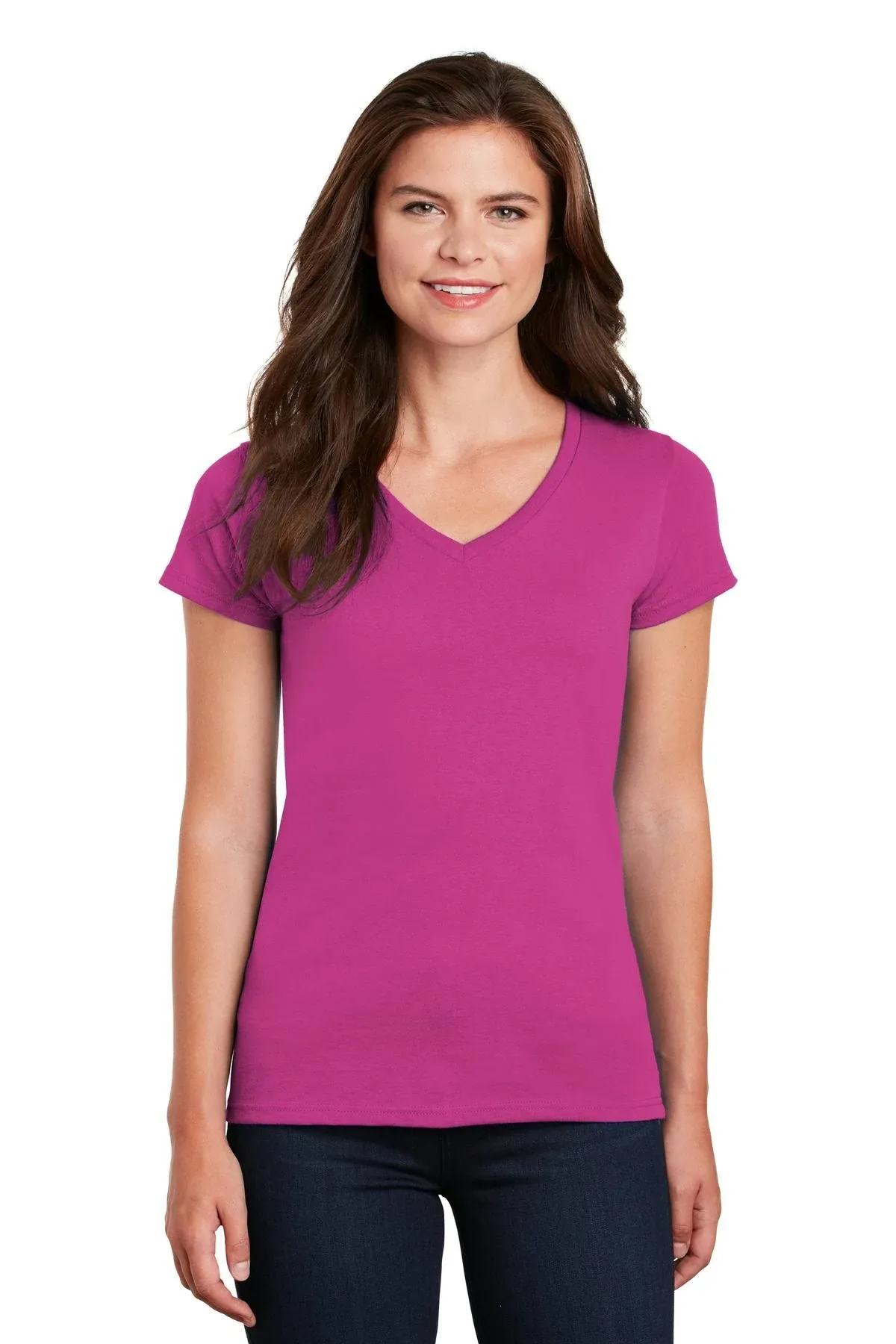 Heavy Cotton V Neck T Shirt