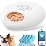 HIXX Automatic Cat Feeder, 4 Timed Meals, 4 Ice Packs, WiFi APP Control, Voice Interaction, Multi-Function Buttons, 12-Month Commitment to Quality Customer Service