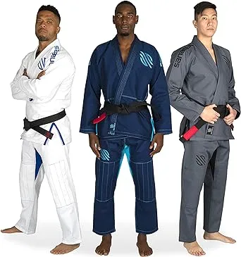 Sanabul Essential BJJ Gi for Men | Brazilian Jiu Jitsu Gi | Lightweight Preshrunk Fabric | Superior Sizing Guide