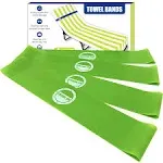 Cruise On Towel Bands for Cruise Chairs 4 Pack - The Better Towel Clips for Chairs Cruise Option for Beach, Pool & Chairs - Beach Towel Bands for