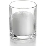 Yummi Set of 72 10hr Votive Candles and Votive Holders