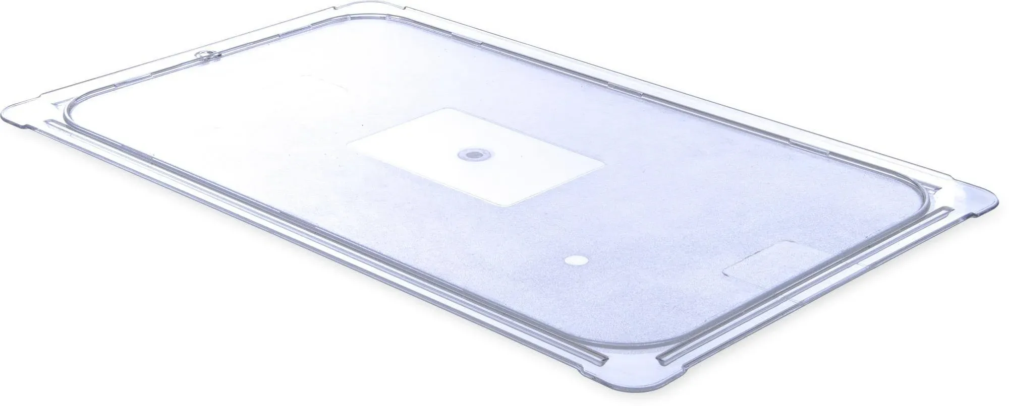 Carlisle 10216U07 StorPlus Full Size Clear Universal Flat Lid