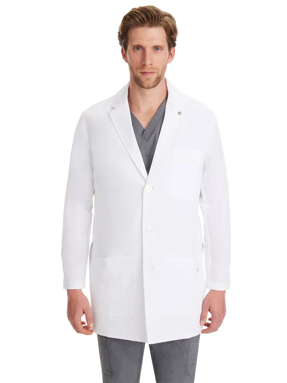 Healing Hands The Modernist Men's Logan Lab Coat - White (S)