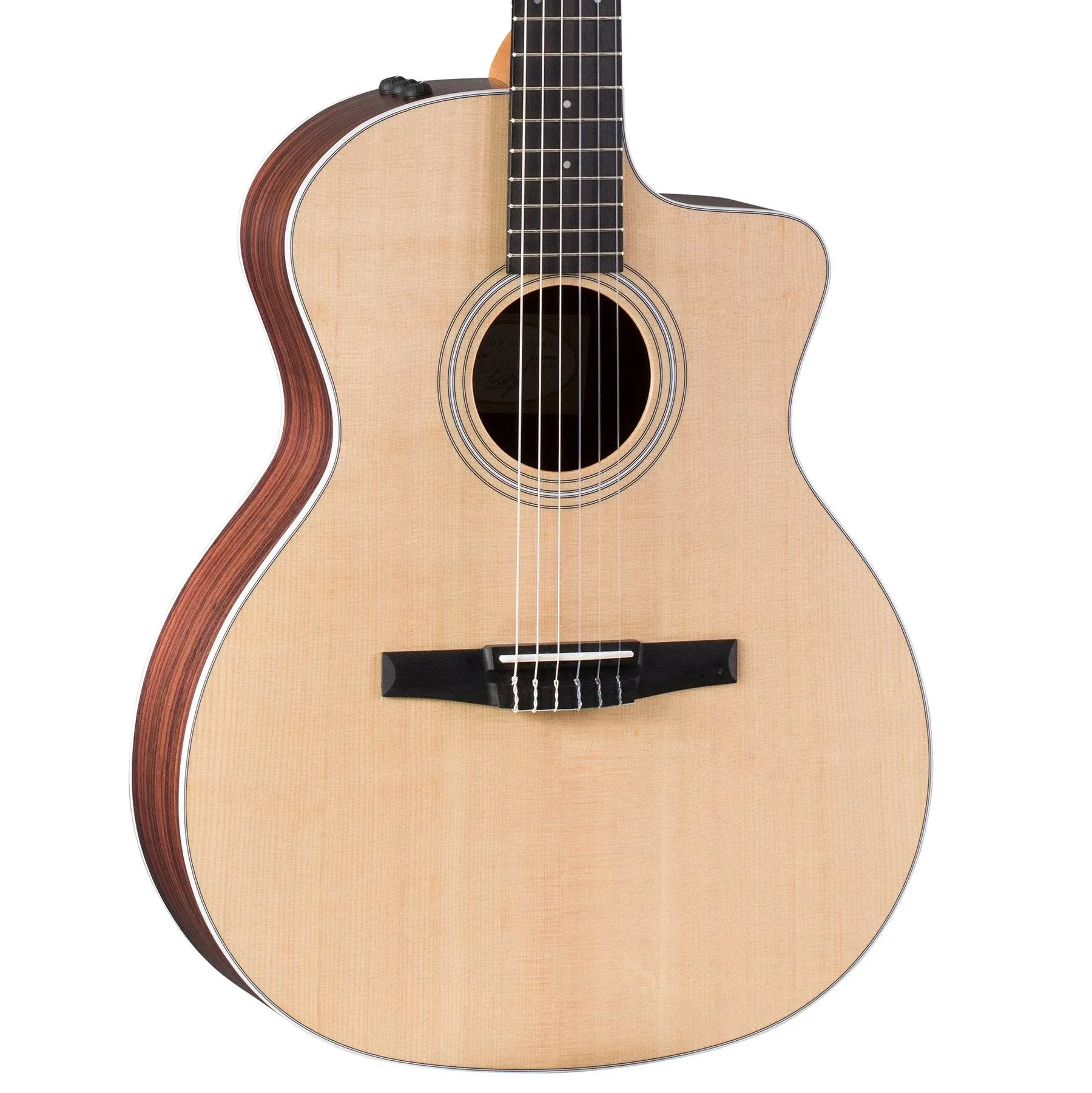 Taylor 214ce-N Grand Auditorium Nylon-String Acoustic-Electric Guitar Natural