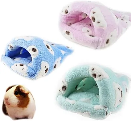 FLAdorepet Rat Hamster House Bed Winter Warm Fleece Small Pet Squirrel Hedgehog ...