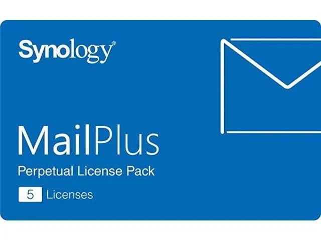 Synology MailPlus Private Email Client & Server Suite for Synology NAS (5-Client, Perpetual License)