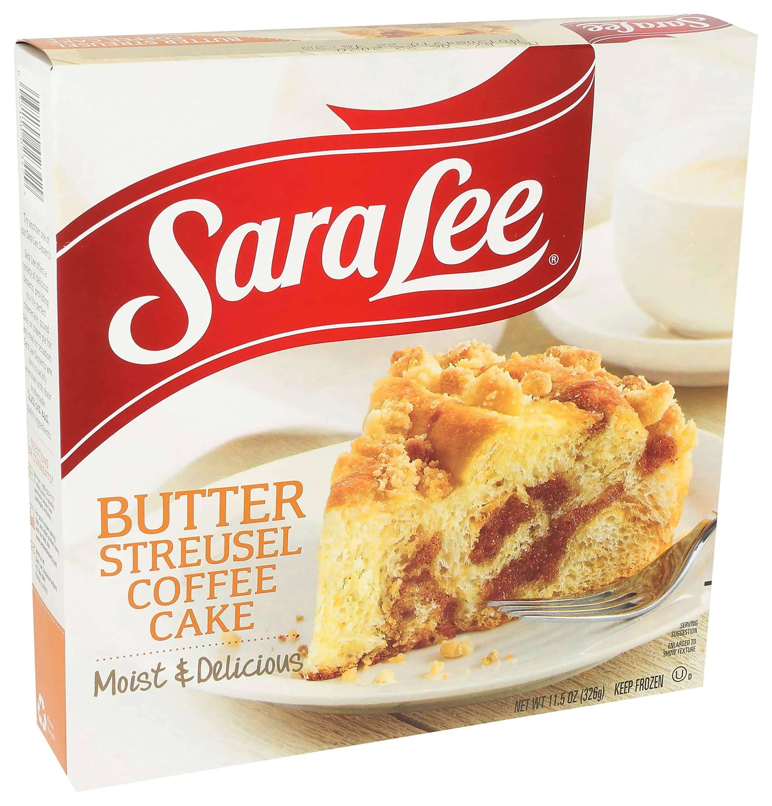 Sara Lee Butter Streusel Coffee Cake, 11.5 oz. 8 per Case