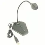 USB Computer Microphone, Plug &amp;Play Desktop Omnidirectional Condenser PC