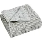 Levtex Home Mills Waffle Quilted Throw - Grey