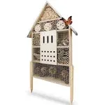 Wildlife Friend Insect Hotel XXL Standing - Bee Hotel with Stand 30 inch, Metal ...