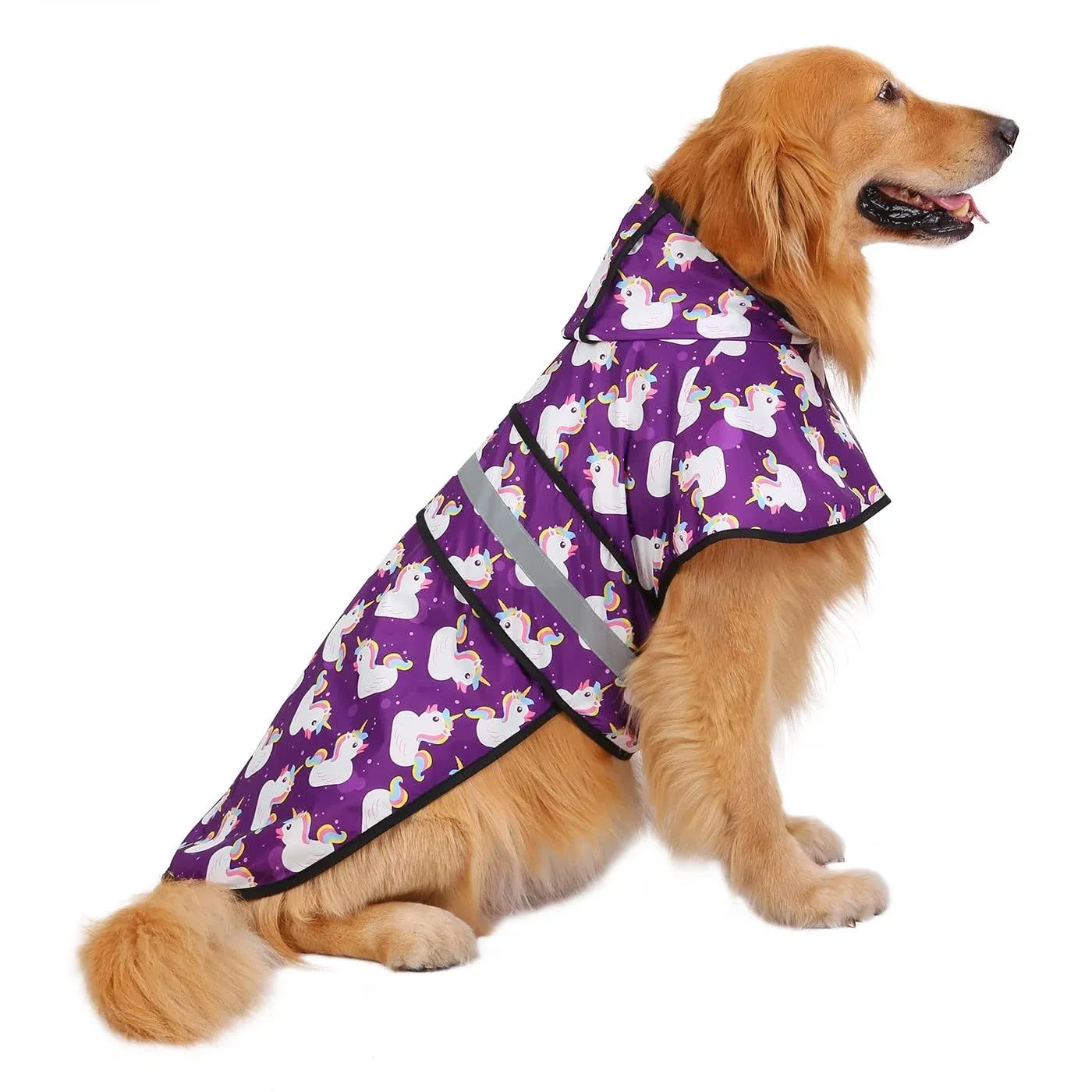 HDE Dog Raincoat Hooded Slicker Poncho for Small to X-Large Dogs and Puppies ...