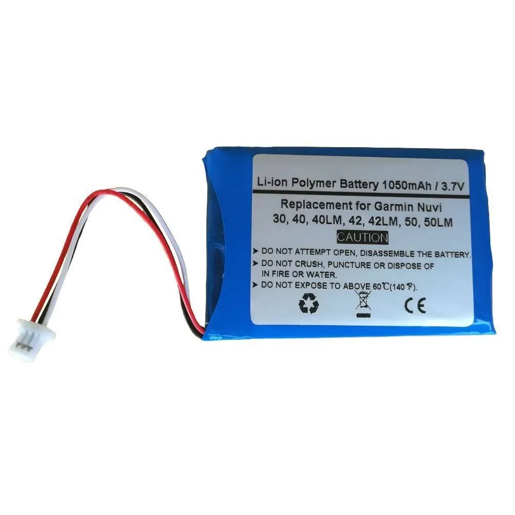 Replace GPS Navigator Battery for Garmi n Nuvi 30, 40, 40LM, 50, 50LM, Nuvi 52 52LM, Nuvi 65 65LM, Nuvi 1390 1390T 1390LMT