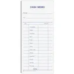 BankSupplies Cash Memo - 2.75 W X 6.25 H - Pack Of 1000 - Padded Form - Printed in Blue Ink - White Background - To & From Details - Recordkeeping & Money Handling Forms