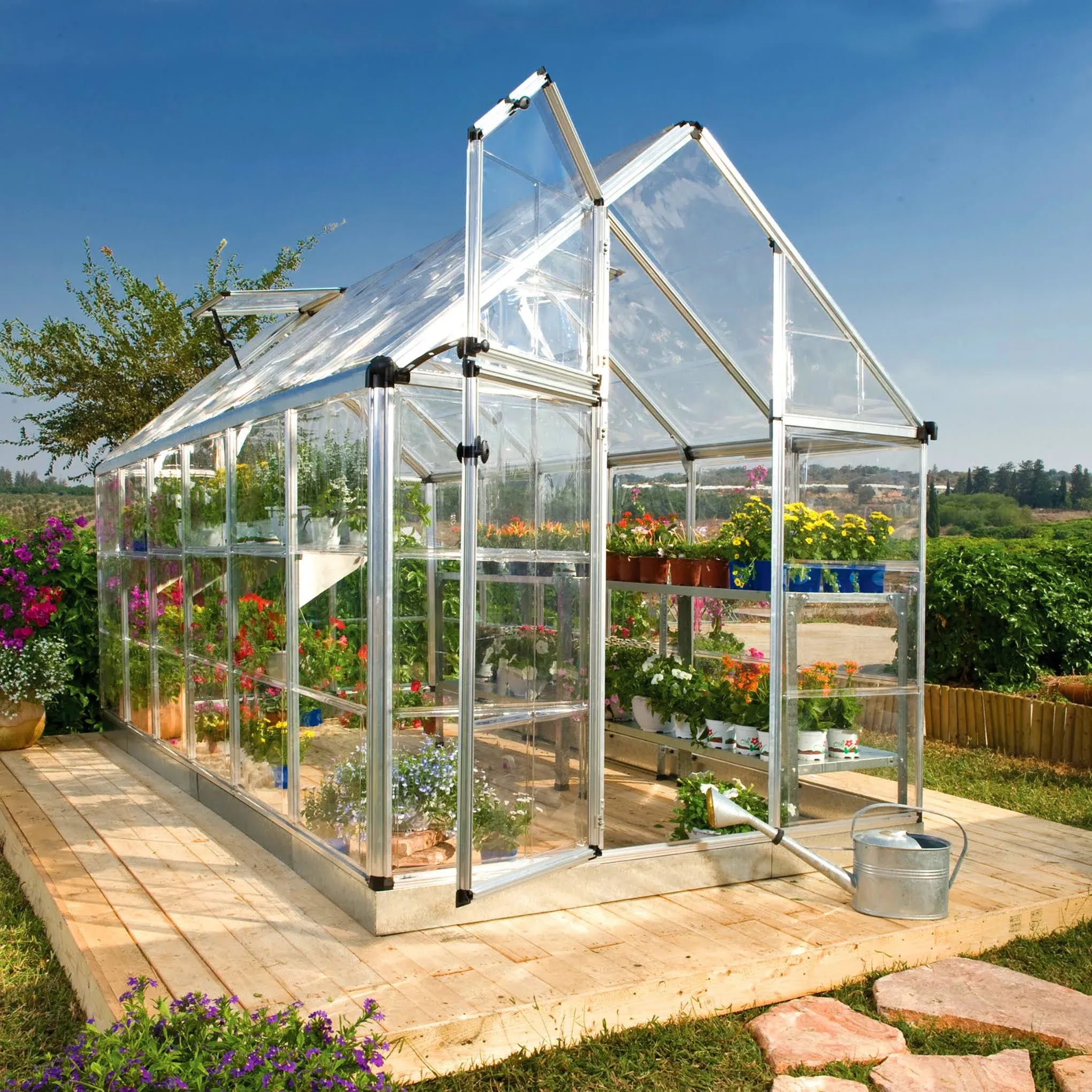 Palram Snap & Grow 6 x 12 ft. Greenhouse - Silver