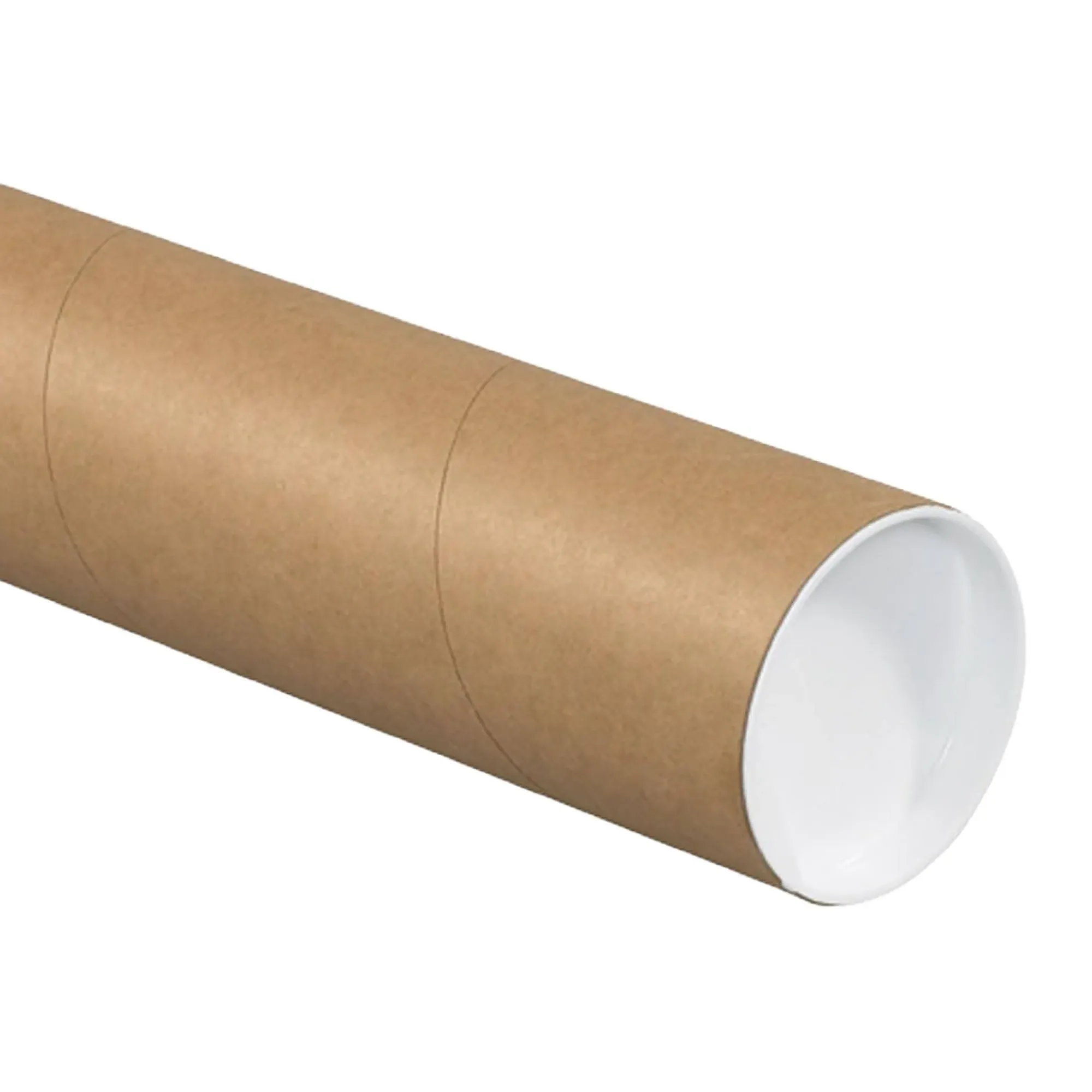 4 x 42" Kraft Heavy-Duty Mailing Tubes with Caps