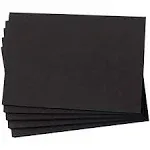 Hamilco Black Colored Cardstock Thick Paper - Blank Note Greeting Invitations ...