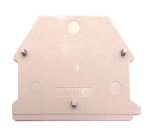 Dinkle DK4NC DIN Rail Terminal Block End Cover for DK2.5N DK4N, 100 Count (Pack of 1)