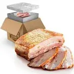 Grumpy Butcher Smoked Pork Belly (2 lb each, 2 Pack) | Uncut Fully-Cooked Pork Bacon Slab | Premium Breed Pork Meat