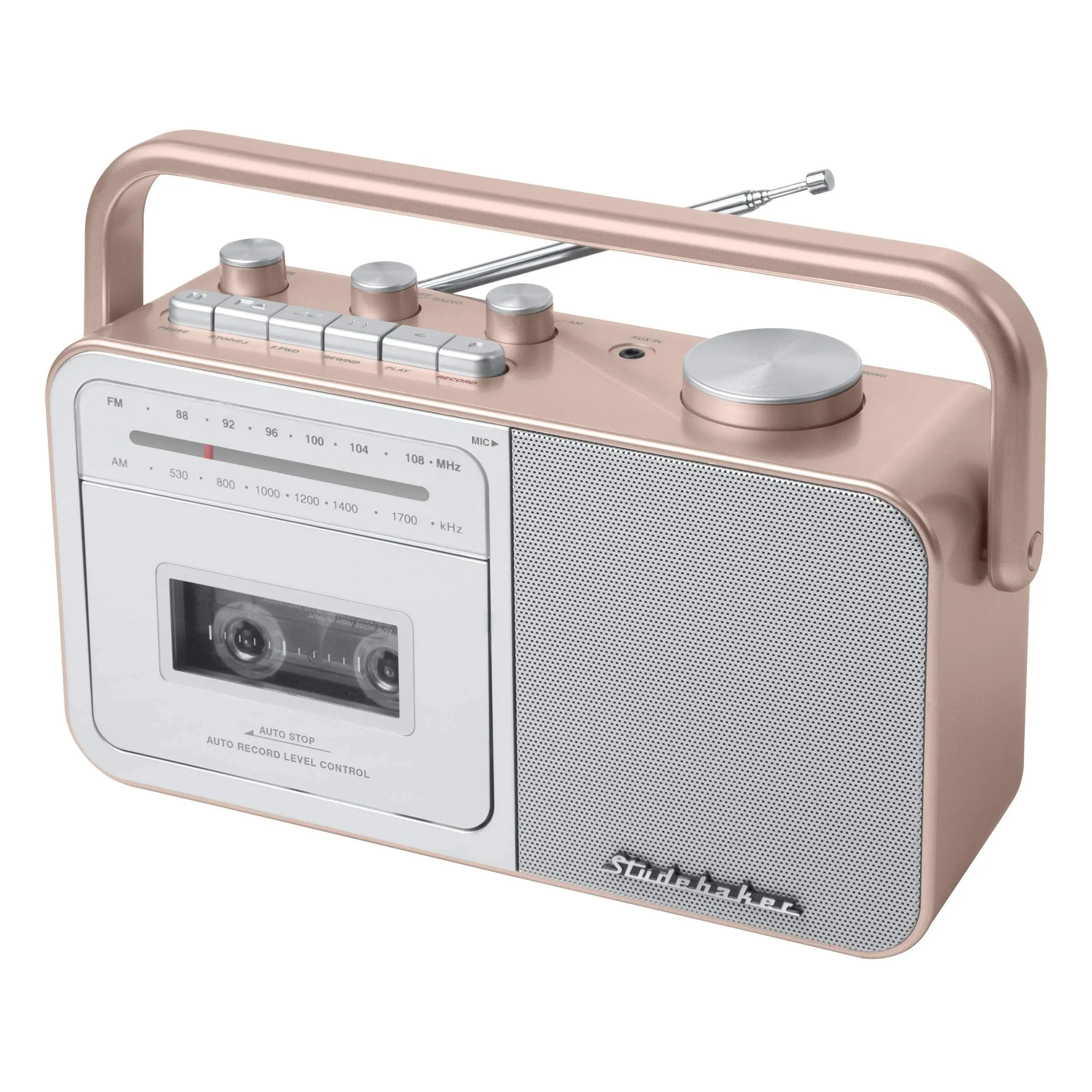 Sb2130rg Portable Cassette Player/recorde<wbr/>r With Am/fm Radio rose Gold/silver