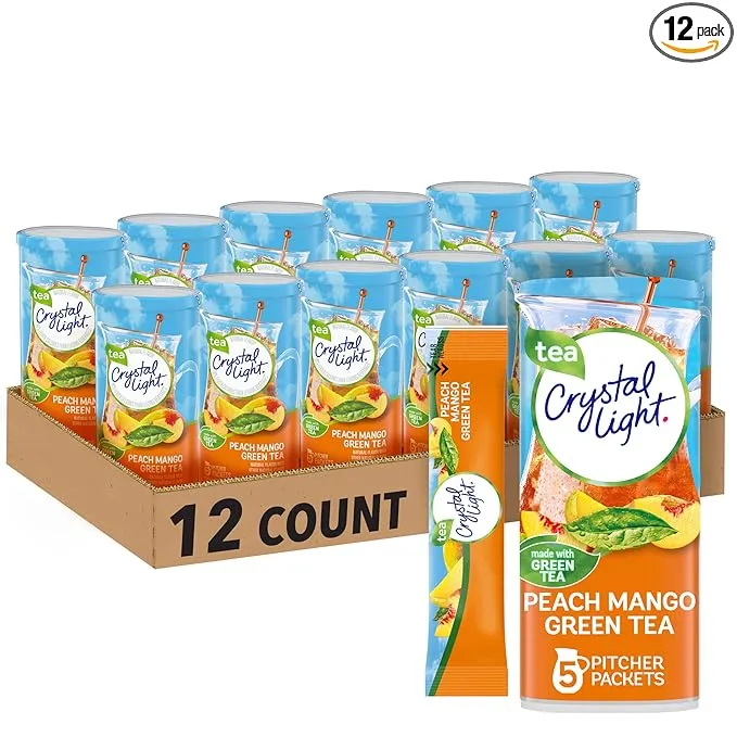 Crystal Light Peach Mango Green Tea Drink Mix