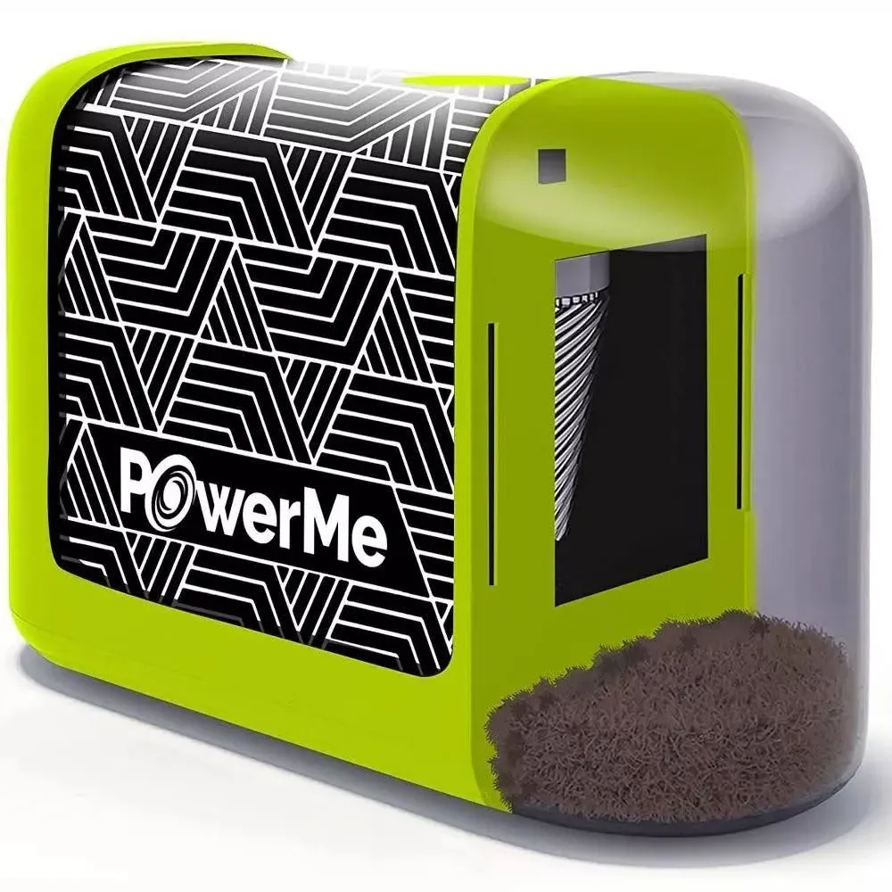 POWERME Electric Pencil Sharpener - Battery Operated, for Home, Office, School,