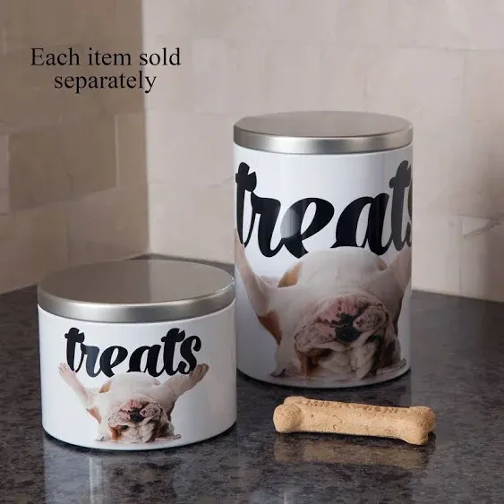 Treat Tin Large Bulldog