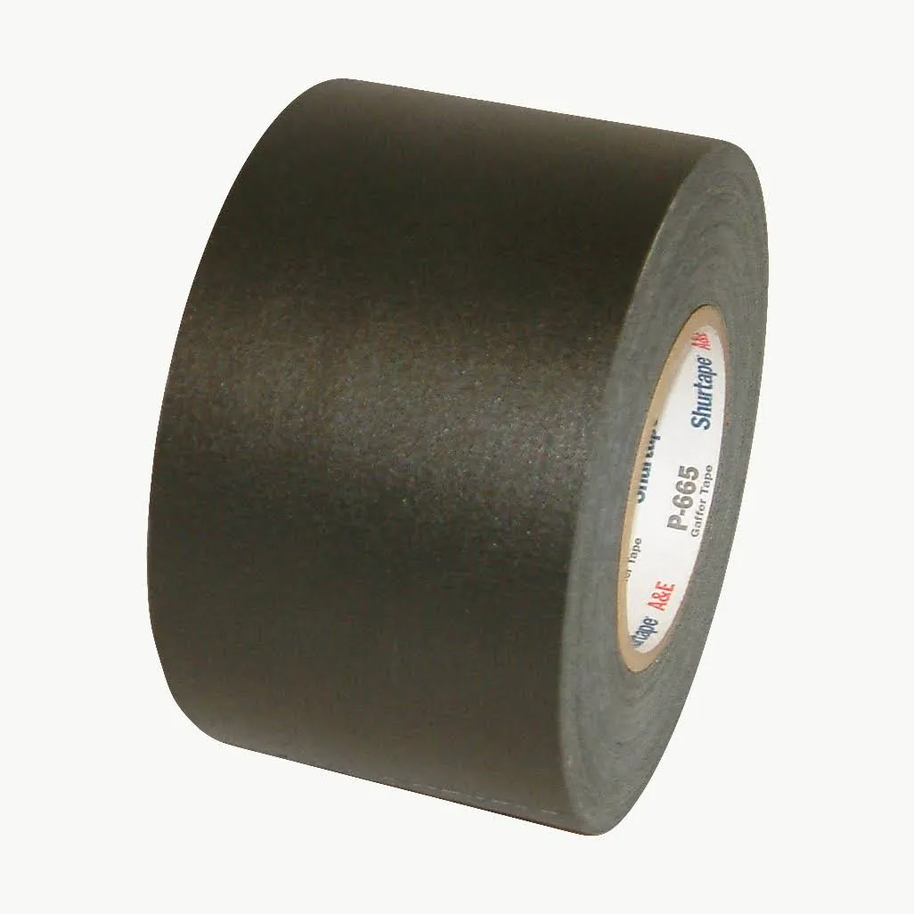 P-665W Gaffers Tape 4&#034;X55Yds Black (Pack of 1) (840178021878)