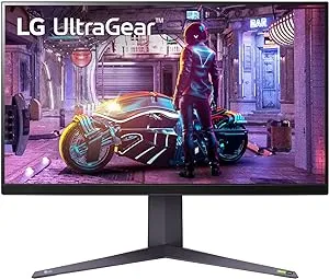 LG 32GQ750-B Ultragear Gaming Monitor 4K 32-Inch UHD VA 1ms (GtG) with HDR 10 AMD FreeSync 144Hz - Black