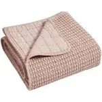 Levtex Home Mills Waffle Quilted Throw - Blush