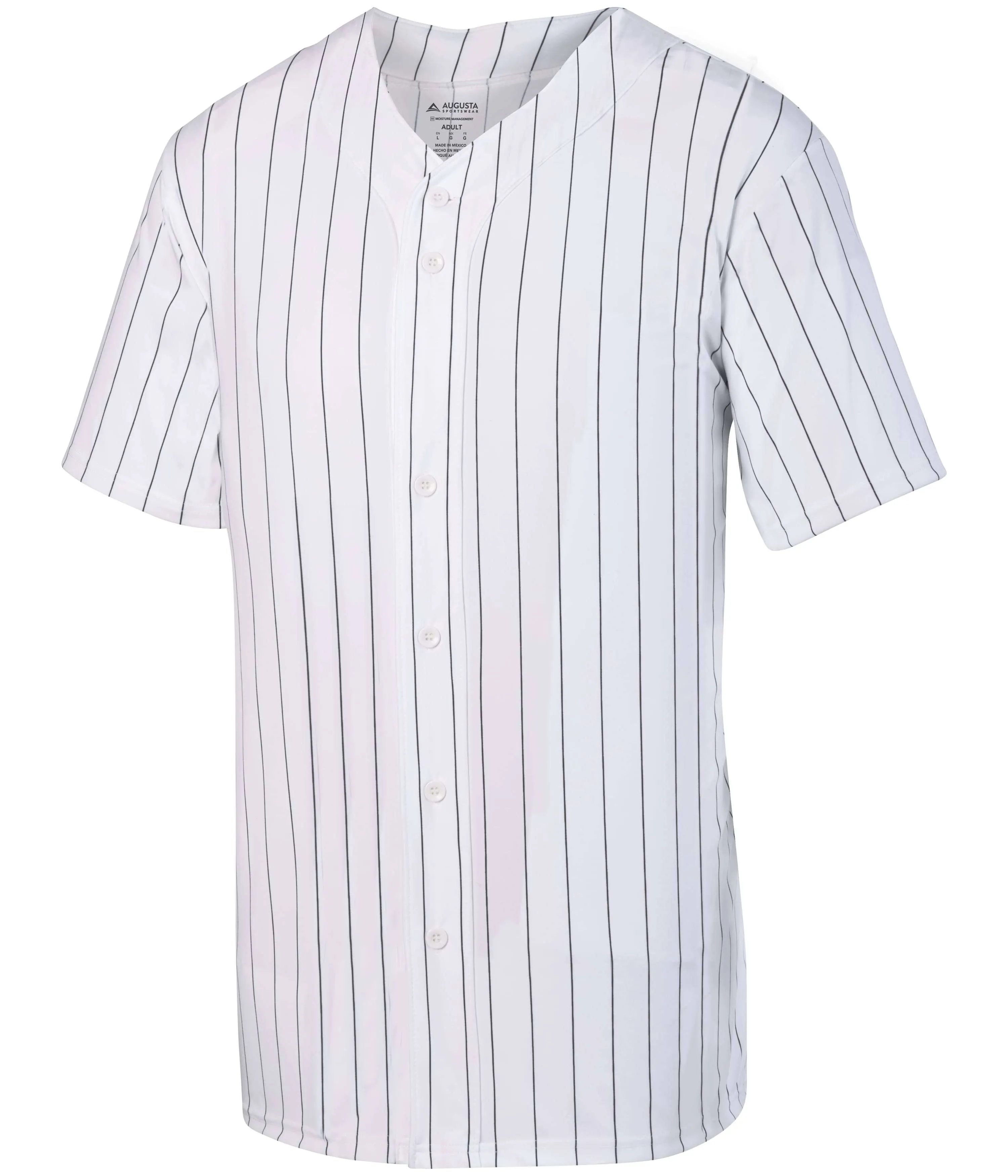 Augusta Sportswear Unisex Pinstripe Full Button Baseball Jersey