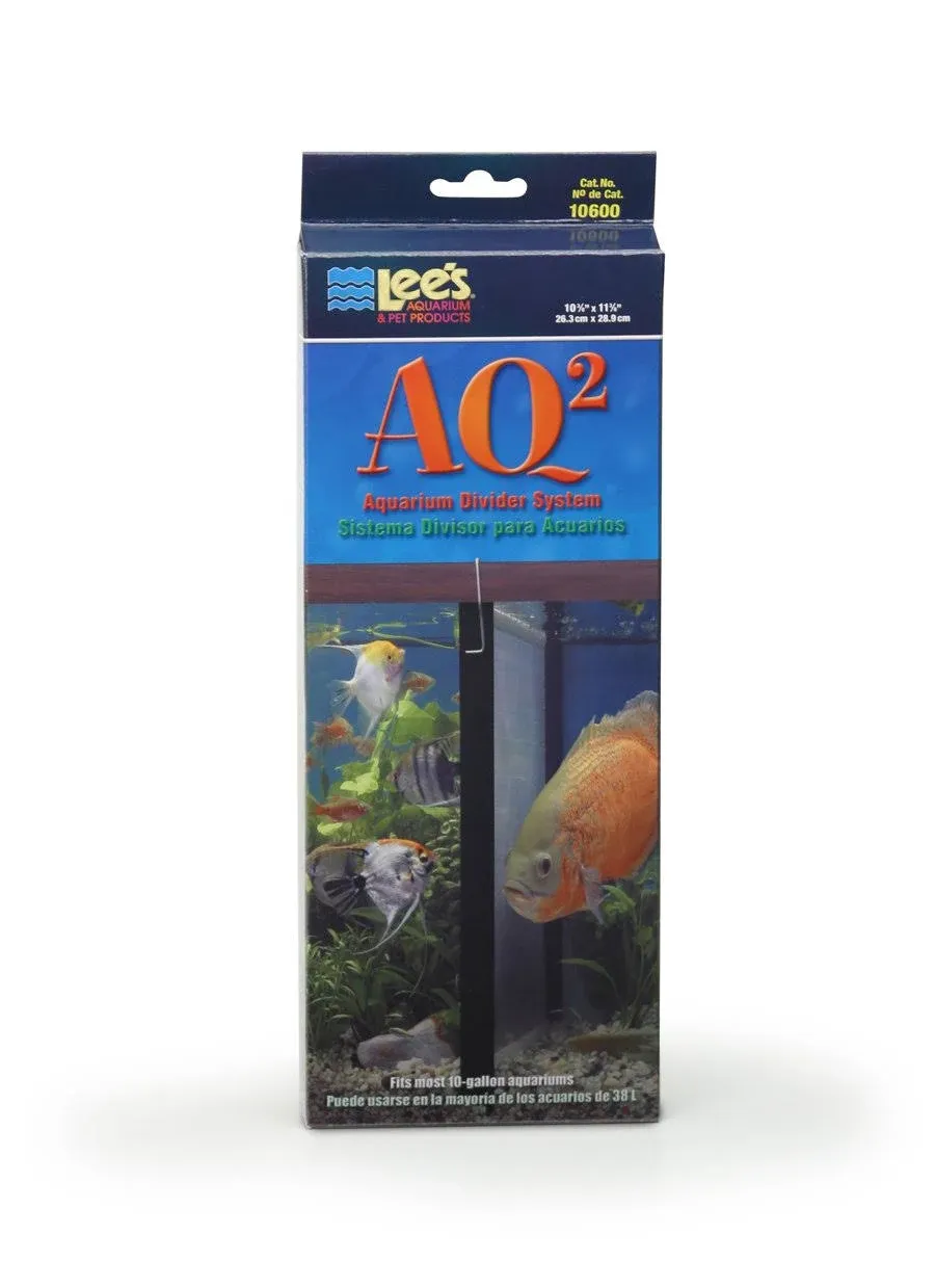 Lee's AQ2 Aquarium Divider System for 10-Gallon Tanks (10" x 12", 2 Pack)