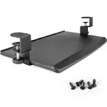 EHO Clamp-On Retractable Adjustable Keyboard Tray, Under Desk Ergonomic Keybo...