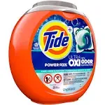 Tide Power Pods Laundry Detergent Soap Packs with Ultra Oxi, 63 Ct