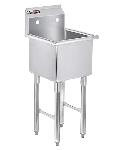 DuraSteel Utility & Prep Sink - 1 Compartment Stainless Steel NSF Certified - x