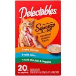 Delectables Squeeze Up Cat Treat, Variety Pack, 20 Pack - 20 pack, 0.5 oz tubes