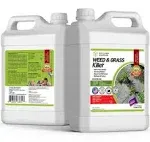 ECO Garden PRO - Organic Vinegar Weed Killer | Kid Safe Pet Safe | Clover Killer for Lawns | Moss Killer | Green Grass & Poison Ivy Killer | Spray Ready Glyphosate Free Herbicide (1 Gal with Sprayer)